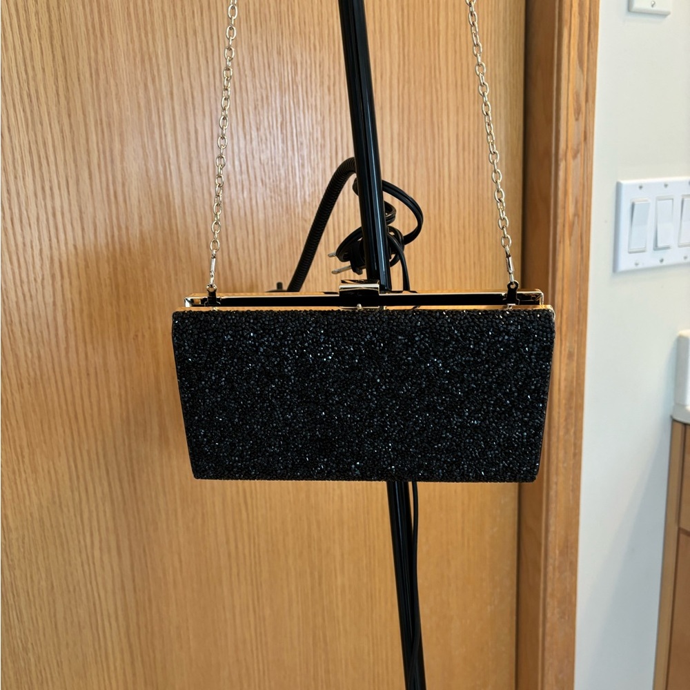 NEW ALDO BLACK GLITTER PURSE